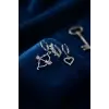 3 lü Set Küpe Gümüş Renk Eros Yay Detaylı