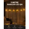 3 Metre Ramazan LED Saçak Işık Ev İçi Dekoratif Aydınlatma