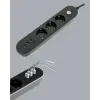 3 USB Çıkışlı Hızlı Şarjlı Anahtarlı Üçlü Priz