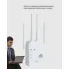 300Mbps WiFi Menzil Genişletici 4 Antenli WPA3 Güvenlikli Priz Tipi Repeater