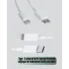 30W Type-C Lightning Hızlı Şarj Kablosu 1.2m iPhone Uyumlu
