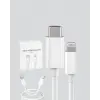 30W Type-C Lightning Hızlı Şarj Kablosu 1.2m iPhone Uyumlu