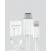 30W Type-C Lightning Hızlı Şarj Kablosu 1.2m iPhone Uyumlu
