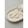 316L Çelik Gold Renk 22 mm Halka Küpe