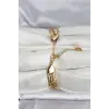316L Çelik Gold Renk 3lü Kadın Bileklik 5886