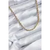 316L Çelik Gold Renk 60 cm Burgu Model Kadın Kolye