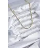 316L Çelik Gold Renk 60 cm Burgu Model Kadın Kolye