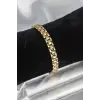316L Çelik Gold Renk 7 mm Kalınlık Erkek Bileklik