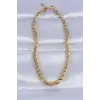 316L Çelik Gold Renk Arpa Model Kolye