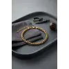 316L Çelik Gold Renk Box Zincir Model Erkek Bileklik