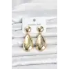 316L Çelik Gold Renk Damla Model Kadın Küpe