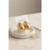 316L Çelik Gold Renk Damla Model Küpe