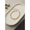 316L Çelik Gold Renk Figaro Zincir Model Erkek Bileklik