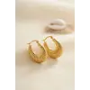 316L Çelik Gold Renk Halka Model Küpe