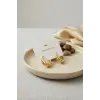 316L Çelik Gold Renk Kıvrımlı Halka Model Küpe