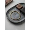 316L Çelik Gold Renk Kutu Zincir Erkek Bileklik