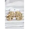 316L Çelik Gold Renk Lotus Model Kadın Küpe