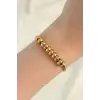 316L Çelik Gold Renk Oval Figürlü Bileklik