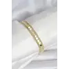 316L Çelik Gold Renk Pullu Zincir Model Kadın Bileklik