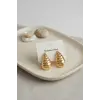 316L Çelik Gold Renk Vintage Damla Model Küpe