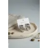 316L Çelik Gümüş Renk Bohem Halka Model Küpe