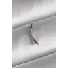 316L Çelik Gümüş Renk Çivi Model Piercing