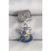 316L Çelik Gümüş Renk Sallantı Kova Burç Model Nomination Charm