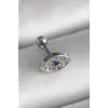 316L Çelik Gümüş Renk Zirkon Taşlı Göz Tragus Piercing