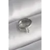 316L Çelik Gümüş Renk Zirkon Taşlı Tragus Piercing