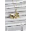 316L Çelik Zincir Gold Renk Ayıcık Model Açılabilir Kadın Kolye