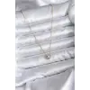 316L Çelik Zincir Gold Renk Charm Kadın Kolye 5886