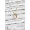 316L Çelik Zincir Gold Renk Model Kadın Kolye