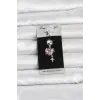 316L Cerrahi Çelik Pembe Zirkon Taşlı Model Göbek Piercing