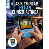 3.5 İnç Mini Atari Taşınabilir Oyun Konsolu 666 Adet Retro Oyun