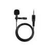 3.5mm Jak 1.5 Metre Double Mikrofon - Siyah