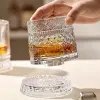 360 Derece Dönen Bardak - 280 ml - Kristal Cam