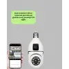 360 Derece Panoramik WiFi Kamera – Full HD Ev Güvenlik Sistemi