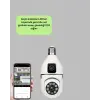 360 Derece Panoramik WiFi Kamera – Full HD Ev Güvenlik Sistemi
