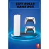 3D Çift Oyun Kollu 4K HD Ekran Nostaljik 20.000 Oyunlu Beyaz Game Box