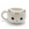 3d Kedi Tasarımlı Kabartmalı Kupa Bardak Alk5030