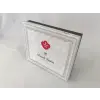 3D Nakışlı Çift Kişilik Saten Nev Takımı Perla Beyaz