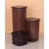 3lü Saklama Kabı - 1750-1200-550ML Koyu Şeffaf