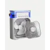 3’ü 1 Arada Mini Klima Fan USB Şarjlı 7 Renk Gece Lambalı ve Nemlendirici
