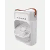 3’ü 1 Arada Mini Klima Fan USB Şarjlı 7 Renk Gece Lambalı ve Nemlendirici