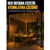3x3 Metre Ağ LED ile Bahçenize Sıcak ve Şık Aydınlatma