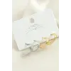4 Adet Düz Halka Küpe 1,5 cm