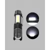 4 Modlu USB Şarjlı LED El Feneri Kamp ve Outdoor