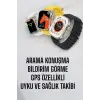 45 MM Gri Kasa Ultra Akıllı Saat Sesli Görüşme Sağlık Takibi Suya Dayanıklı