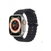 45mm Gri Kasa ve Çok Renkli Silikon Kordonlu Akıllı Saat - GPS, Nabız ve Sesli Görüşmeli