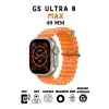 49mm Ekranlı, GPS ve Nabız Sensörlü, Suya Dayanıklı, Titanyum Kordonlu Akıllı Saat
